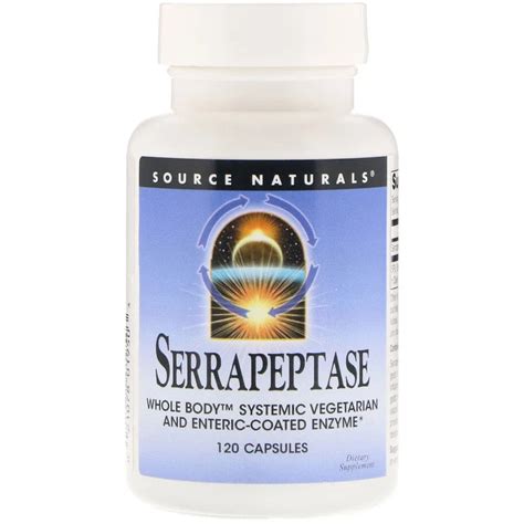 Серрапептаза (Serrapeptase) 120 000 SPU 120 капсул (ID#2013241984 ...