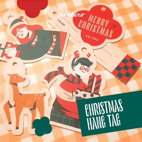 Jual 1 SET 2 3 PCS Hang Tag Natal Christmas Hang Tag Hang Tag