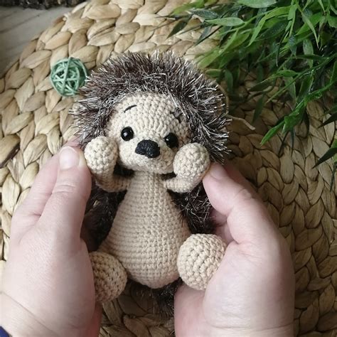 Crochet Pattern Hedgehog Amigurumi English Crochet Pattern Etsy