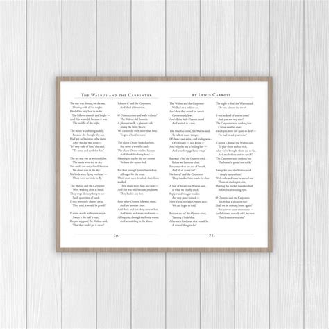 The Walrus and the Carpenter | Lewis Carroll Poem | Nursery Decor for