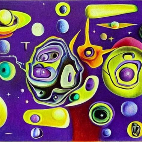 An Abstract Cubism Realistic Painting Of Extraterres Openart