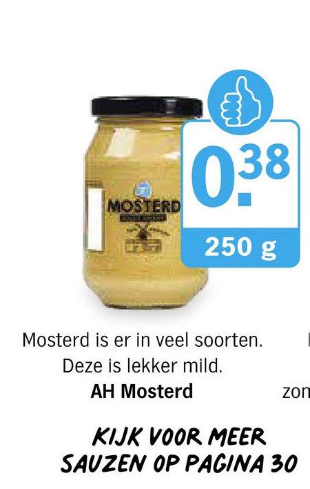 Ah Mosterd Aanbieding Bij Albert Heijn