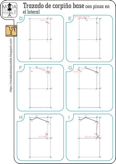 Trazado De Corpi O Base Con Pinza En El Lateral Fashion Sewing