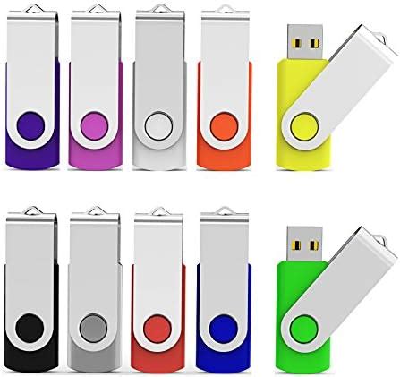 Amazon Aiibe Unidad Flash USB De 8 GB Memoria USB 8G 10 Unidades