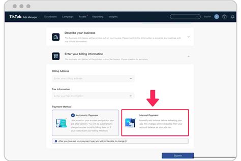 About Manual Payment TikTok Ads Manager