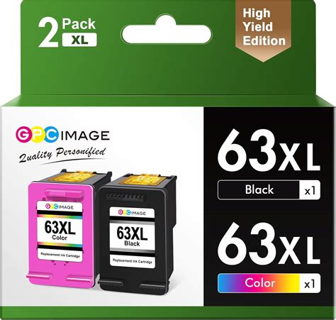 Gpc Image Remanufactured Ink Cartridge Replacement For Hp 63xl 63 Xl