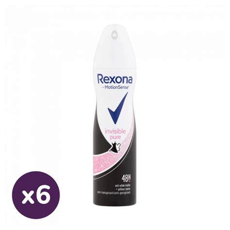 Rexona Invisible Pure izzadásgátló spray 6x150 ml Pelenka