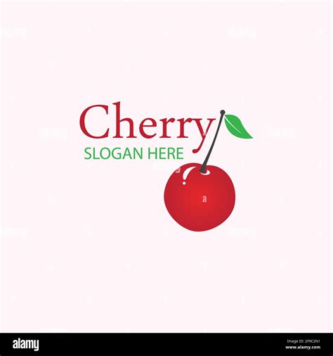 Cherry logo design template. vector illustration Stock Vector Image & Art - Alamy