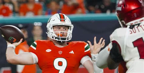 Miami Qb Tyler Van Dyke Excited For What Offense Can Show Sat