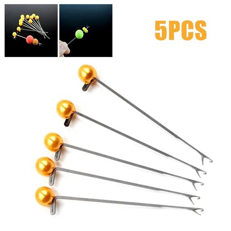 Pcs Baiting Needles Carp Fishing Boilie Metal Lead Core Rigs Splicing