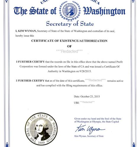 Washington Certificate Of Formation Llc Bible