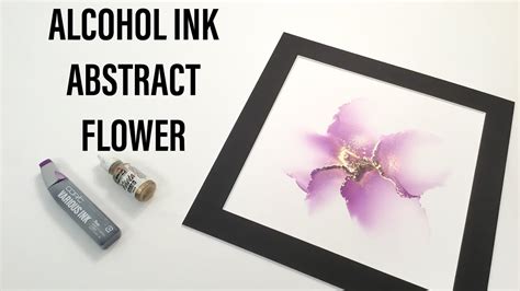 Alcohol Ink Abstract Flower Step By Step Tutorial [9] Youtube