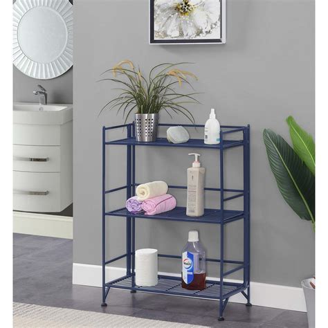 Convenience Concepts Xtra Storage 3 Tier Wide Folding Metal Shelf