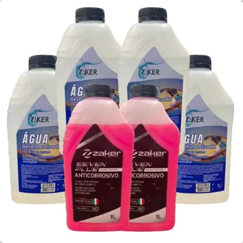 Kit Aditivo Radiador Concentrado Rosa Agua Desmineralizada