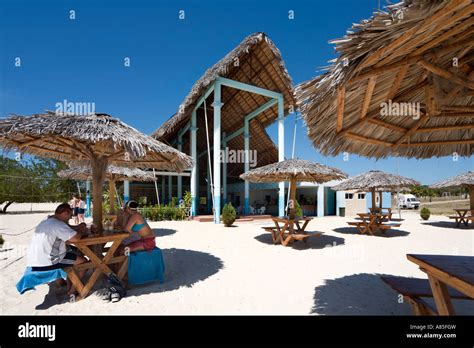 Beach Bar and Restaurant, Hotel Playa Pesquero, Guardalavaca, Cuba, Caribbean Stock Photo - Alamy