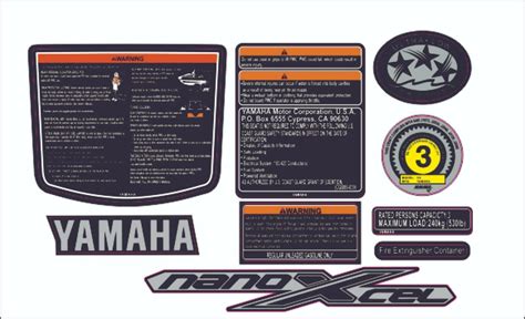 Yamaha Waverunner Vx Cruiser 2015 Graphics Decal Sticker Kit Grey