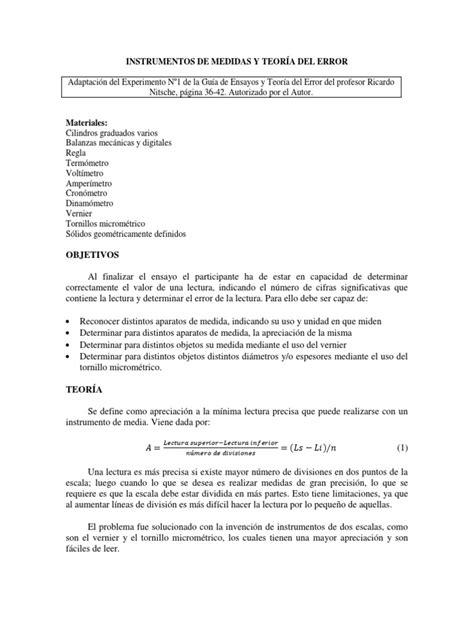 Pdf Gu As Pr Ticas De Laboratorio De F Sica I Docx Dokumen Tips