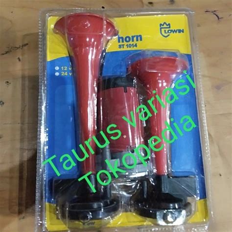 Jual Klakson Mobil Trompet Terompet 2 Corong Telolet 12 Volt Dinamo Di