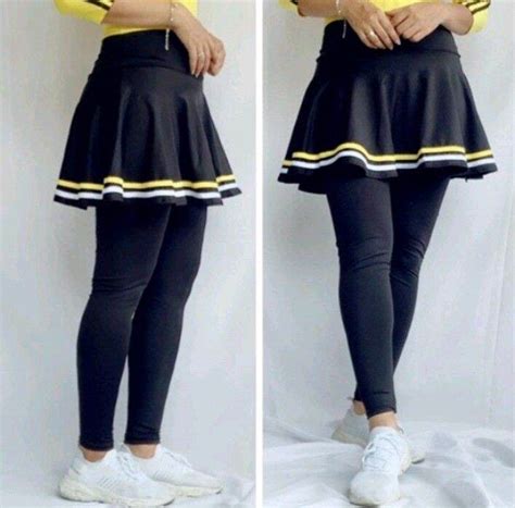 Leging Rok lis warna untuk senam gym fitness zumba | Lazada Indonesia