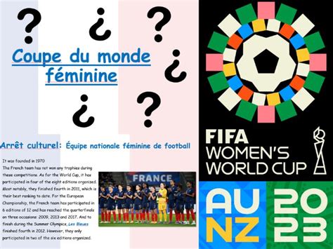 French football - Women World Cup 2023 | Teaching Resources