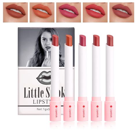 Amazon QIUFSSE 5 Colors Nude Matte Lipstick For Women Matte Lipstick Set Long Lasting