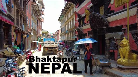 4K Walking In BHAKTAPUR Virtual Travelling Walking Nepal 2022 YouTube