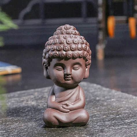 Talent Buy Cute Ceramic Buddha Statue For Home Decor At Ubuy India