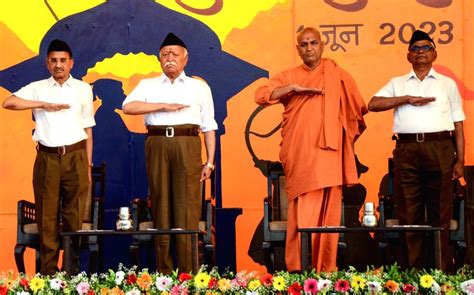 : Nagpur : RSS chief Mohan Bhagwat attends the concluding function of ...