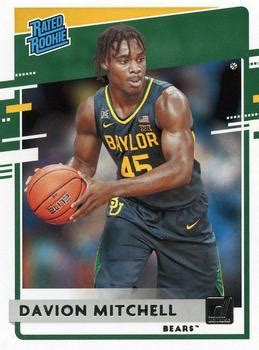 DAVION MITCHELL 2021 22 Panini NBA Hoops 228 Rookie Card RC Baylor