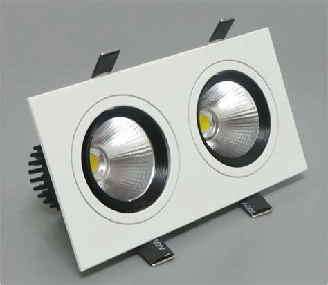 Free Shipping Dimmable Double Cob Led Ceiling Downlight 20w 120 Angle