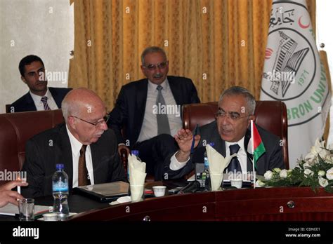 Palestinian prime minister Salam Fayyad attends the opening ceremony ...