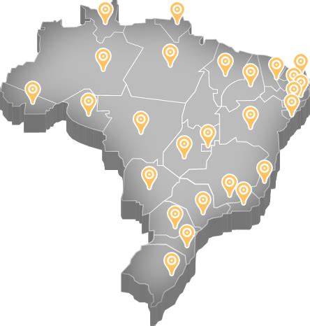 Mapa de atuação Grupo Classic