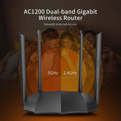 Tenda AC8 Router WiFi AC1200 - Dual Band 5GHz/2.4GHz, 4xWAN/LAN Gigabit