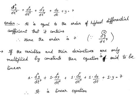 [solved] Determine The Order Of The Given Differential Equation And State Course Hero