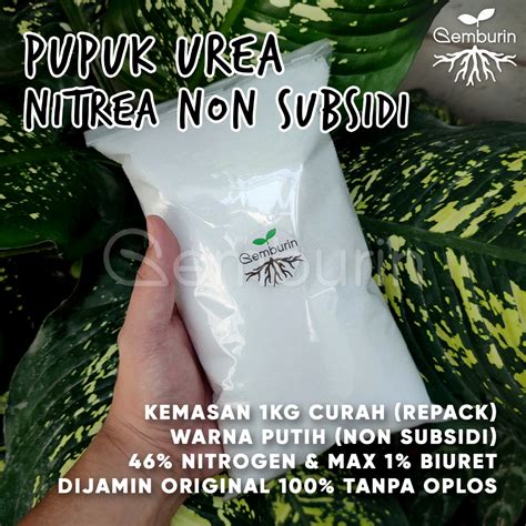 Jual Pupuk Urea Nitrea 1 Kg Kemasan REPACK Non Subsidi Nitrogen 46