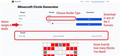 Minecraft Circle Generator Create Perfect Circles And Ovals