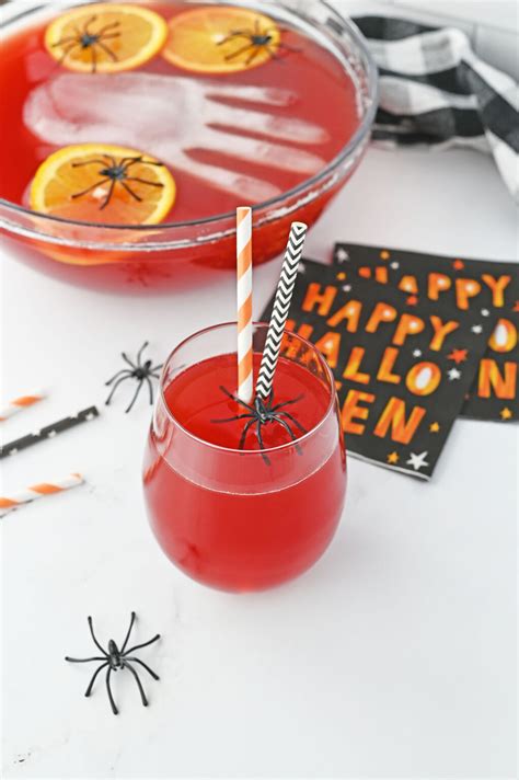 Red Halloween Punch with Vodka