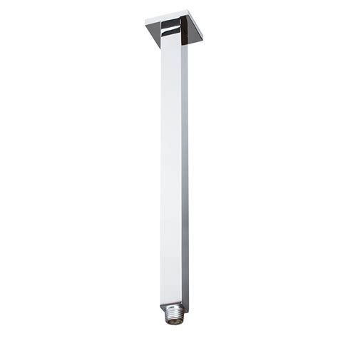 18 Ceiling Shower Arm Square Polished Chrome Aluids Usa