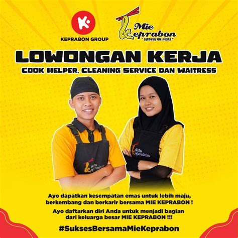 Lowongan Kerja Cook Helper Cleaning Service Waitress Di Mie