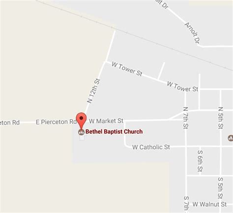 Bethel Baptist Church Pierceton, Indiana - Contact