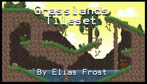 16-bit Tileset - Grasslands | GameDev Market