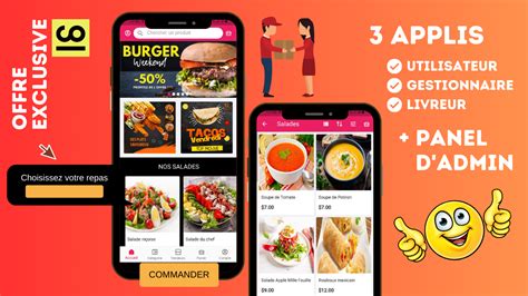 Je Vais Vous Cr Er Une Application De Restaurant Comme Deliveroo Ou