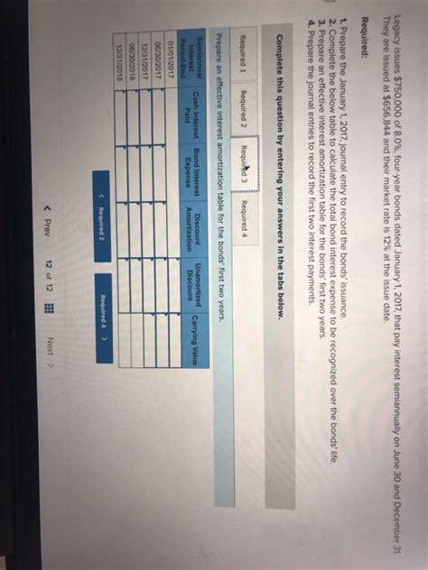 Solved Legacy Issues 750 000 Of 8 0 Four Year Bonds Dated Chegg