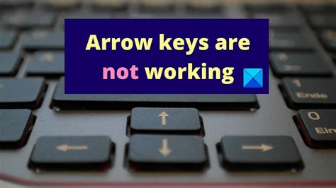 Fix Arrow Keys Are Not Working In Windows 11 10 Laptop Keyboard YouTube