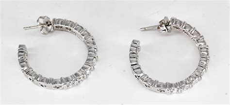 Harry Winston Inside Out Diamond And Platinum Hoop Earrings For Sale At 1stdibs Harry Winston