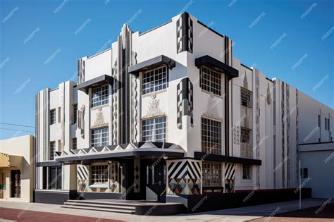 Edificio De Estilo Art Deco Con Características Exteriores Intrincadas