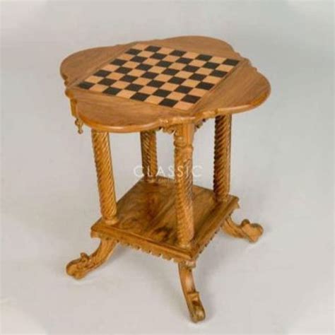 Classic Furnishers Teak Wood Chess Table Shape Square At Rs 19500 In