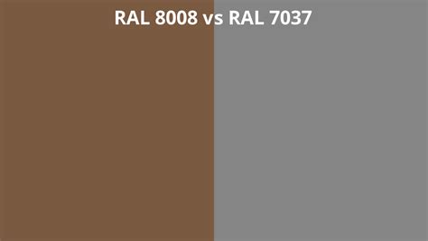 Ral 8008 Vs 7037 Ral Colour Chart Uk