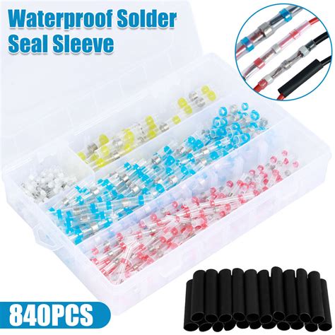 Pcs Solder Seal Wire Connector Waterproof Heat Shrink Butt Connector