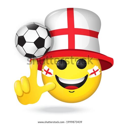 Football Fan Emoji Vector Emoticon English Stock Vector (Royalty Free ...